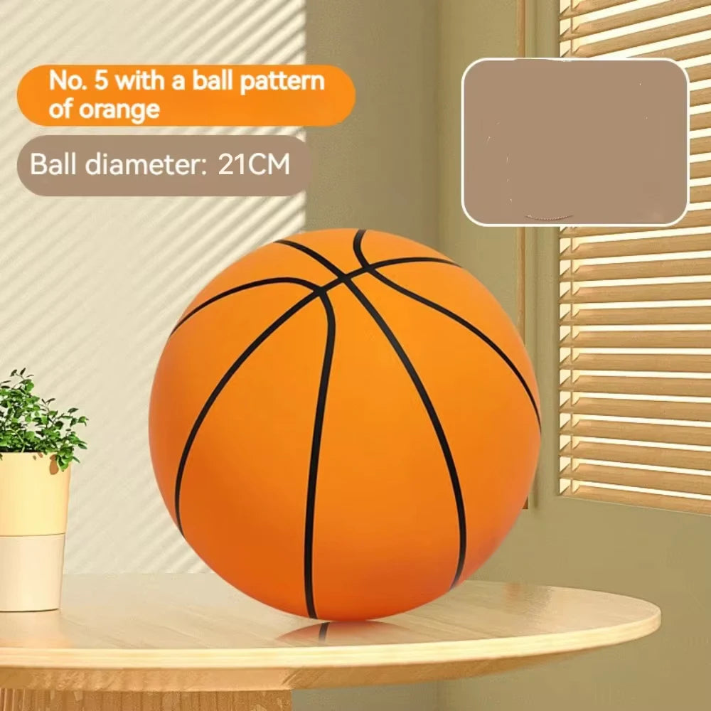 Foam Basketball Silent Mute Ball For Kids Indoor Safe Soft Squeezable Bouncing Toy No Noise Play Gym Home Training