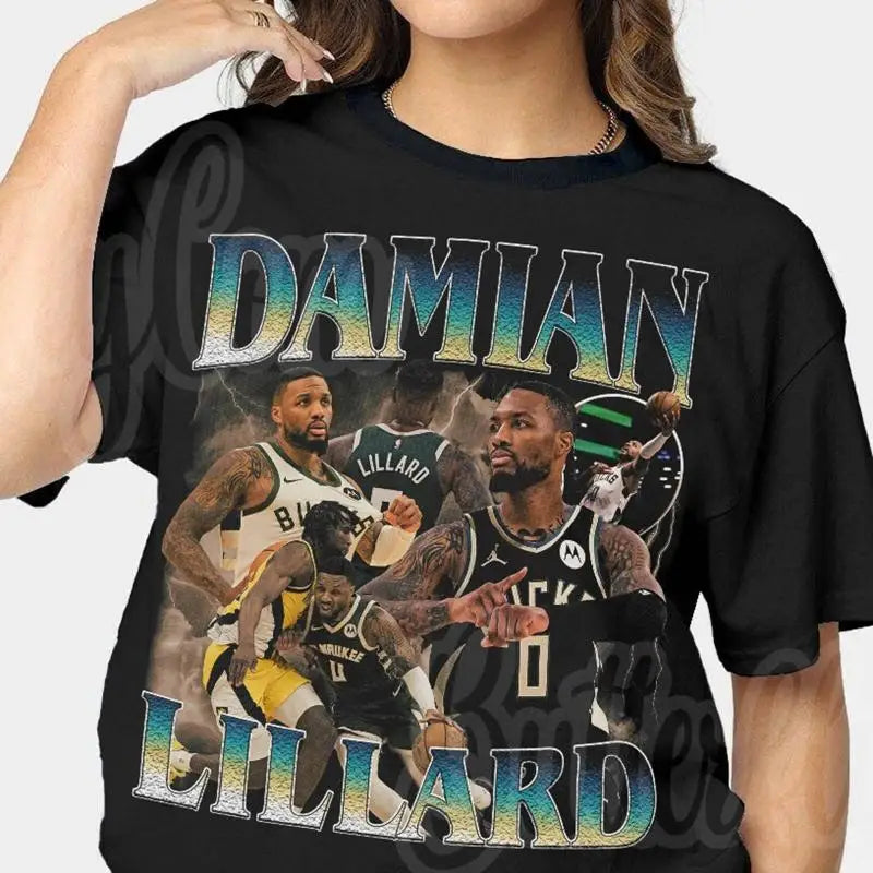 Damian Lillard T Shirt Basketball Classic 90s Vintage