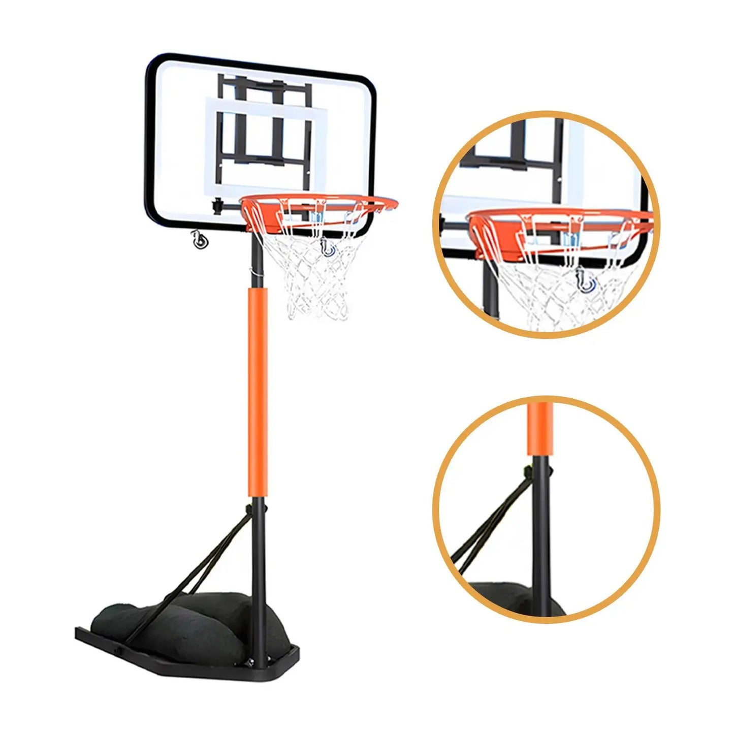 Foldable Basketball Hoop Sports Equipment, Folding, Basketball Goal System,