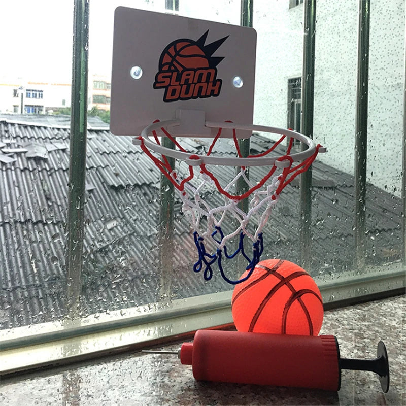 Indoor Basketball Hoop Sports Fan Backboards For Kids Boys Girls Door Room Suction Cup Basketball Hoop Mini Hoop With 1 Ball Toy