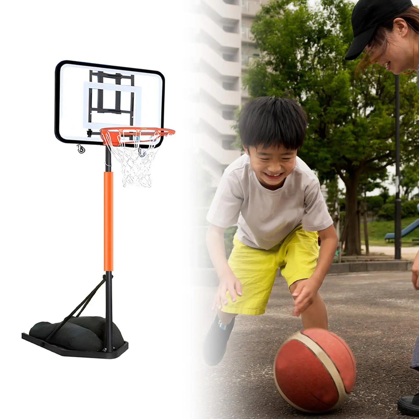 Foldable Basketball Hoop Sports Equipment, Folding, Basketball Goal System,