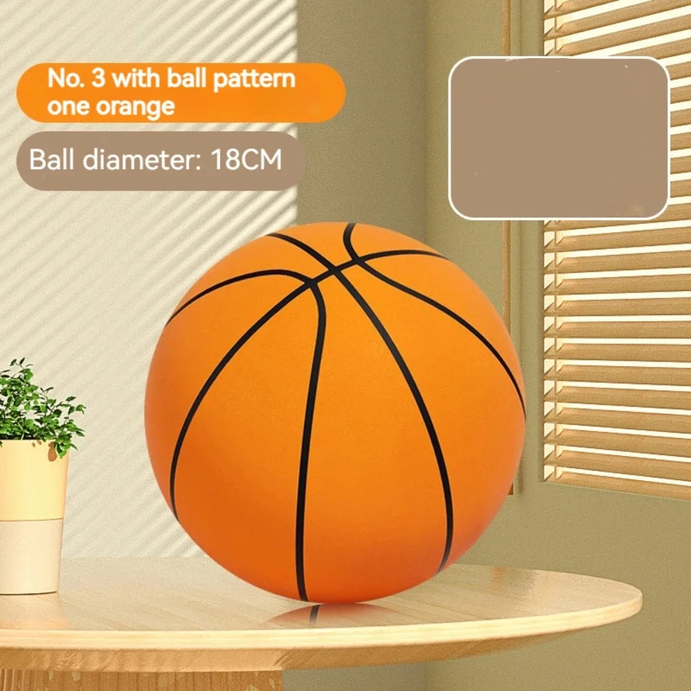 Foam Basketball Silent Mute Ball For Kids Indoor Safe Soft Squeezable Bouncing Toy No Noise Play Gym Home Training